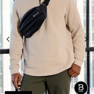 Bylt Crossbody Shoulder Bag Black Canvas Adjustable Strap Water resistant New